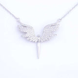 collier aile d'ange argent