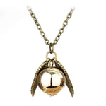 collier aile d'ange boule au milieu bronze