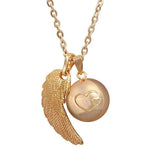 collier aile d'ange or