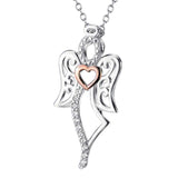 collier ange argent