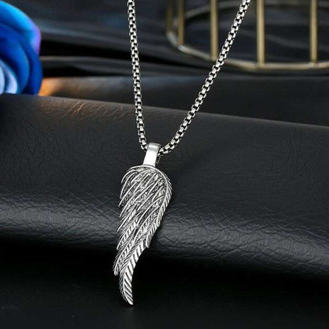 collier ange plume