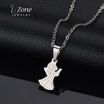 collier avec pendentif ange argent