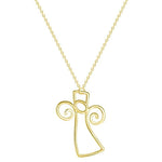 collier bapteme or avec ange