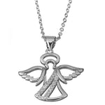collier fantaisie petit ange argent