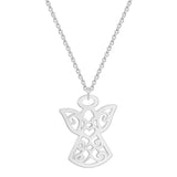 collier femme aile d ange argent