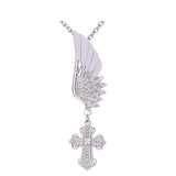 collier femme ange argent