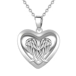 collier plume ange chaine