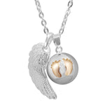 Collier Aile d'Ange<br> Boule à Empreintes