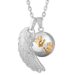 Collier Aile d'Ange<br> Boule à Empreintes