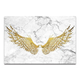 X Tableau Ailes d'Ange Dorées
