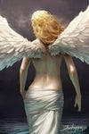 X Tableau avec un Ange de Dos