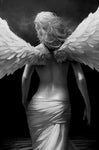X Tableau avec un Ange de Dos